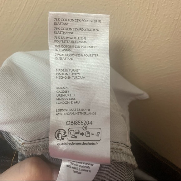 Pilcro Anthropologie Split Front Bootcut Jeans Dark Wash Size 26 - Picture 13 of 13